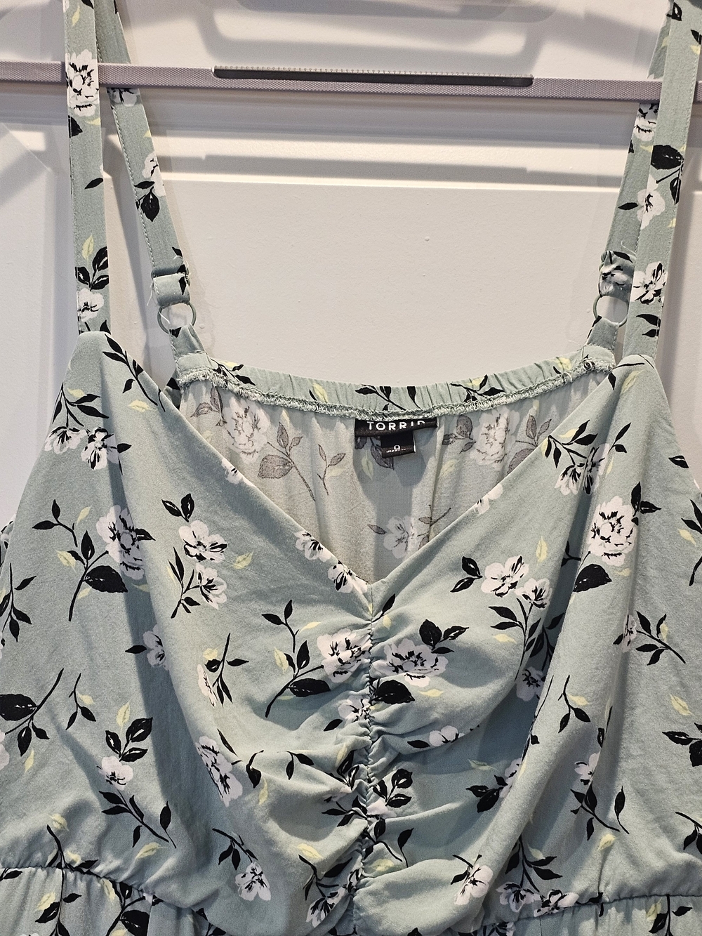 Torrid Mini Floral A-Line Sundress Challis Skater Dress Size 0X (12,L) - Picture 10 of 14